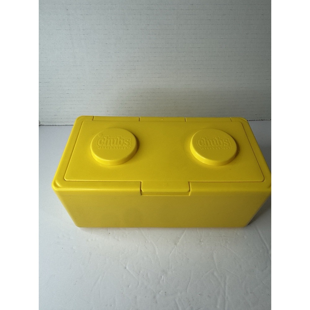 CHUBS Stackable Empty Baby Wipe Container Yellow Vintage